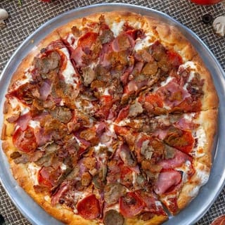 Meat combo pizza