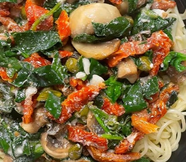 Lemon caper sauce.