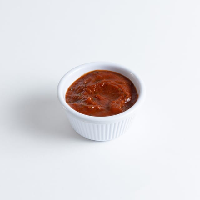 Side of marinara sauce.
