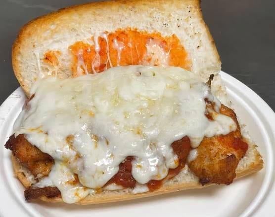 Chicken parmesan sub.